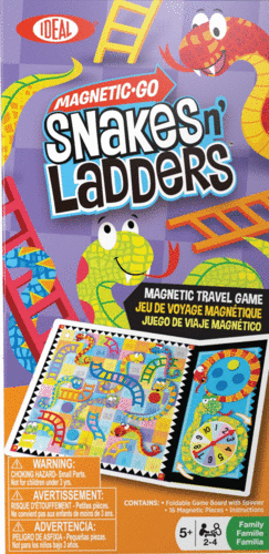 MAGNETIC-GO SNAKESN' LADDERS