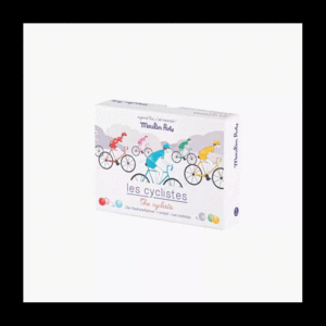 JUEGO DE 6 CICLISTAS CON CANICAS. LES CYCLISTES