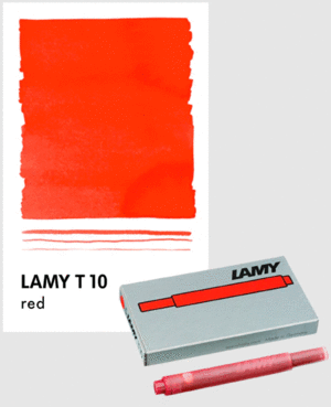 REPUESTO CARTUCHO ROJO X 5 LAMY