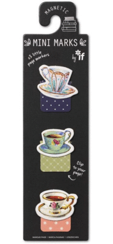 MINI MARKS BOOKMARK TEA CUPS X3