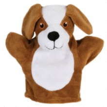 DOG HAND PUPPET