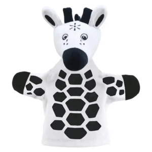 MY FIRST BLACK AND WHITE PUPPET GIRAFFE