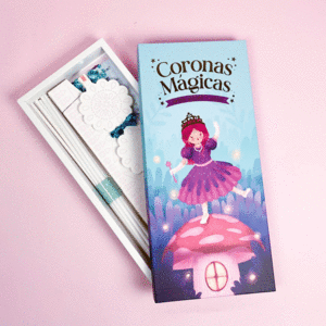 CAJA CORONAS PRINCESAS PARA DECORAR