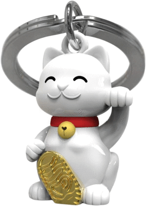 METALMORPHOSE KEYCHAIN LUCKY CAT