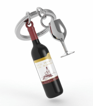 METALMORPHOSE KEYCHAIN RED WINE