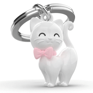 METALMORPHOSE KEYCHAIN WHITE CAT