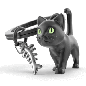 METALMORPHOSE KEYCHAIN BLACK CAT