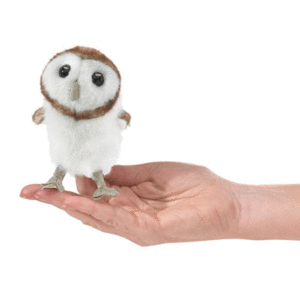 MINI OWL, BARN FINGER PUPPET