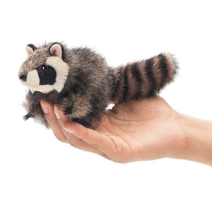 MINI RACCOON FINGER PUPPET