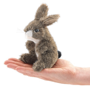 MINI JACK RABBIT FINGER PUPPET