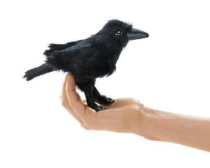 FINGER PUPPET MINI RAVEN