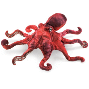 PUPPET RED OCTOPUS
