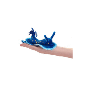 MINI BLUE NUDIBRANCH FINGER PUPPET