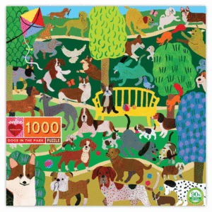 PUZZLE - DOGS IN THE PARK - 1000 PIECES