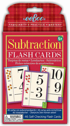 SUBTRACTION FLASH CARDS