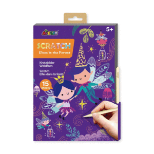 A5 SCRATCH BOOK ELVES IN THE GARDEN
