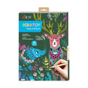 A4 SCRATCH BOOK MAGICAL ANIMALS