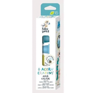 6 ACORN CRAYONS COLD COLOUR
