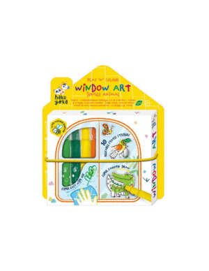 JUNGLE ANIMAL WINDOW ART