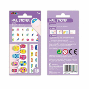 NAIL STICKERS GLITTER FLOWER