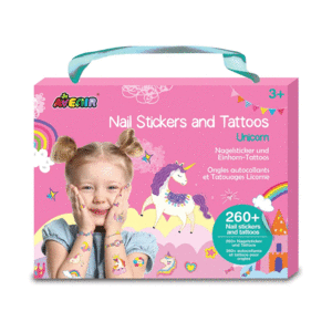 NAIL STICKERS AND TATTOOS UNICORNS
