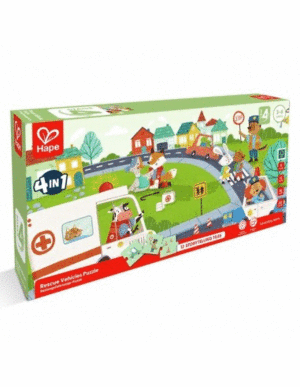 RESCUE VEHICLE PUZZLE 4 EN 1