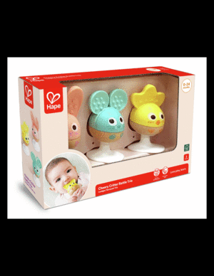 CHEERY CRITTER RATTLE TRIO