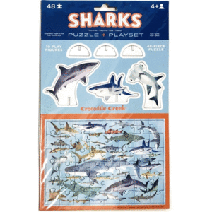 PUZZLE+PLAYSET SHARKS (48+10PC)