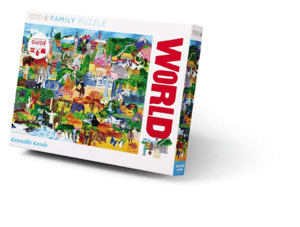 1000 PC BOXED WORLD COLLAGE PUZZLE FAMILY