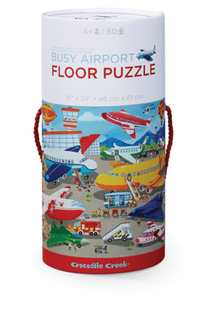 50 PC FLOOR PUZZLE BUSY AIRPORT