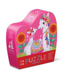 MINI PUZZLE/LLAMA LOVE 12 PC