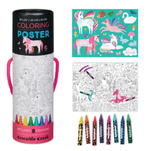 COLOR A POSTER UNICORN & STICKER