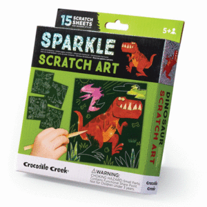 SPARKLE SCRATCH ART DINOSAUR