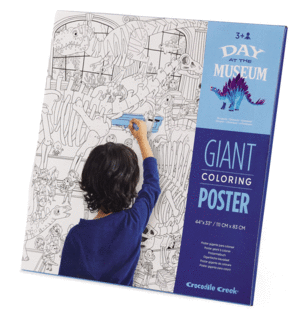 GIANT COLORING POSTER - DAY AT THE MUSEUM