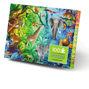 HOLOGRAPHIC PUZZLE 100 PC - JUNGLE PARADISE