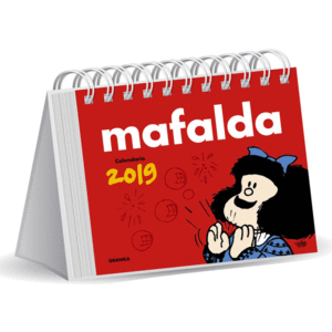 CALENDARIO DE ESCRITORIO: MAFALDA 2019 ROJO