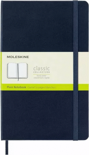 MOLESKINE LIBRETA CLÁSICA GRANDE LISO AZUL ZAFIRO TAPA DURA