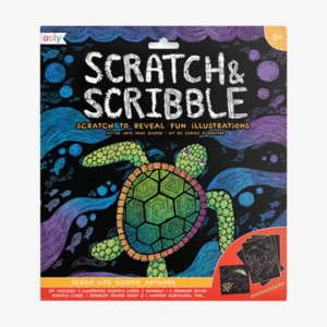 OOLY  OCEAN LIFE SCRATCH AND SCRIBBLE SCRATCH ART KIT