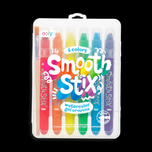 OOLY SMOOTH STIX WATERCOLOR GEL CRAYONS SET OF 6