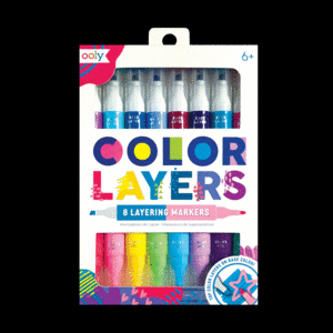 OOLY COLOR LAYERS DOUBLE ENDED LAYERING MARKERS  SET OF 8