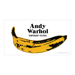 ANDY WARHOL TEMPORARY TATTOO SET