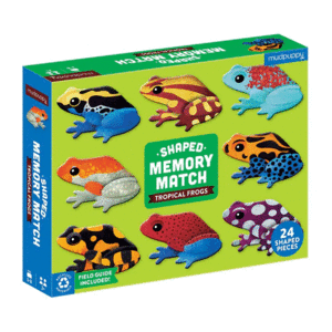 TROPICAL FROGS SHAPED MEMORY MATCH