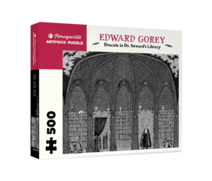 EDWARD GOREY: DRACULA IN DR. SEWARD'S LIBRARY - 500 PIECE PUZZLE