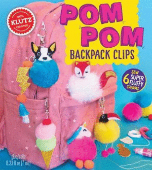 POM-POM BACKPACK CLIPS