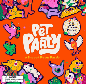 PET PARTY A SHAPED PIECES PUZZLE