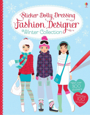 STICKER DOLLY DRESSING FASHION DESIGNER WINTER COLLECTION