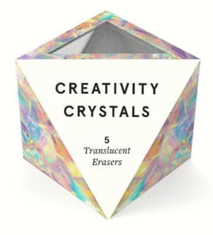 CREATIVITY CRYSTALS : 5 TRANSLUCENT ERASERS