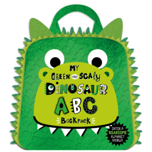 MY GREEN AND SCALY DINOSAUR ABC BACKPACK
