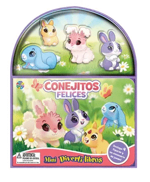 MINI DIVERTI-LIBROS CONEJITOS FELICES