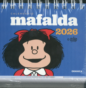 CALENDARIO MAFALDA 2026 AZUL ESCRITORIO